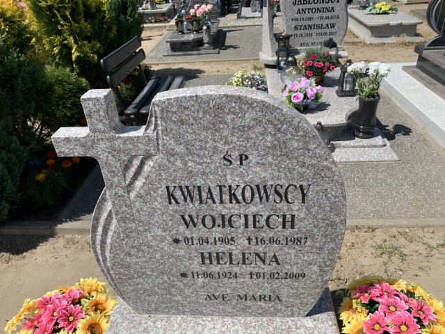 Helena Kwiatkowska 1924 Brojce - Grobonet - Wyszukiwarka osób pochowanych