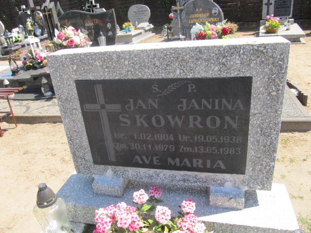 Jan Skowron 1904 Brojce - Grobonet - Wyszukiwarka osób pochowanych